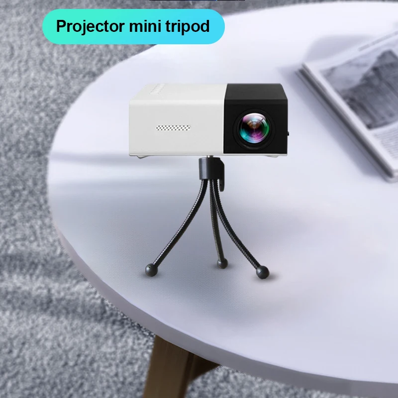 Mini stand, tripod stand for greater stability, portable and movable mini projector stand, easy to install.