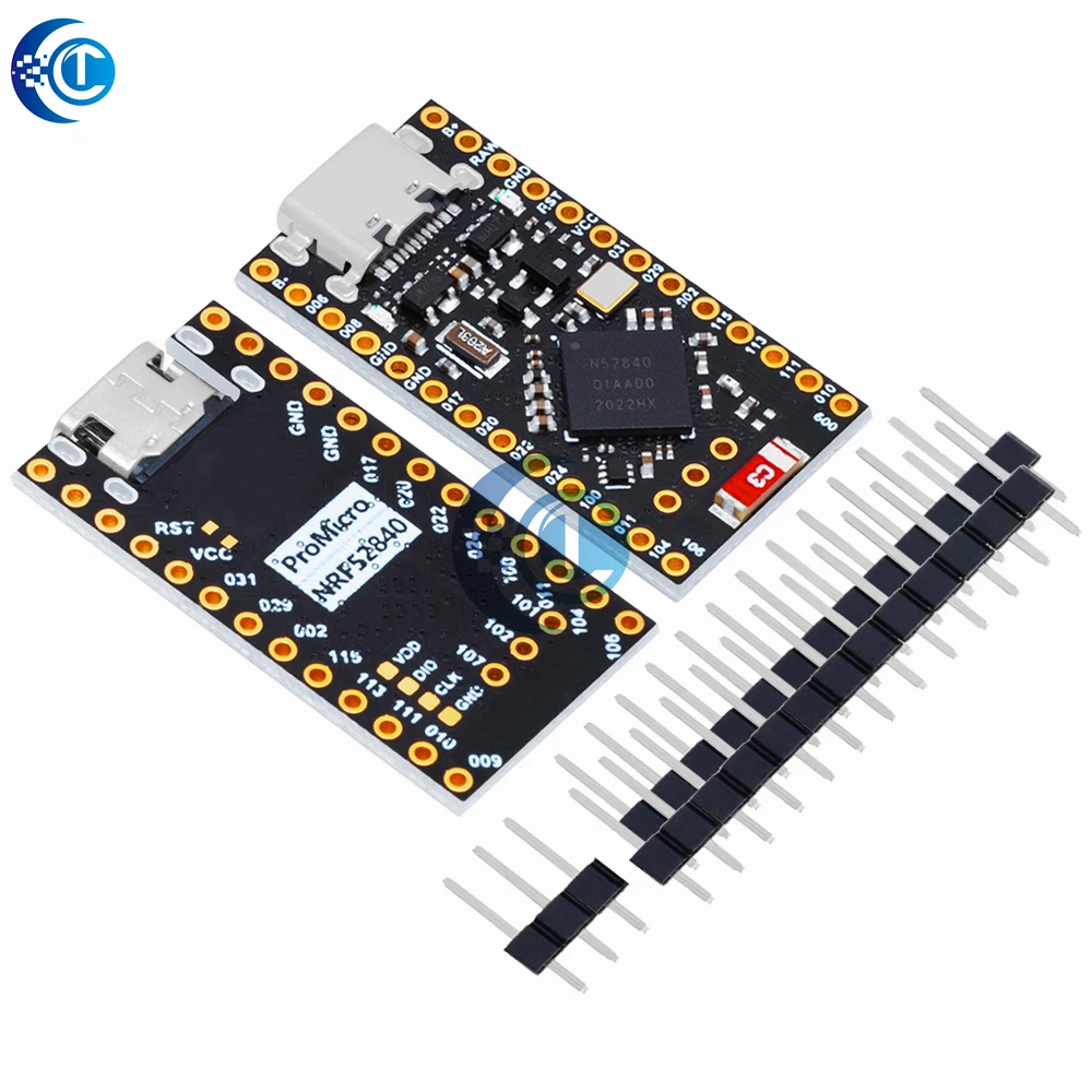 NRF52840 – wyjątkowo mała płytka programistyczna, kompatybilna z Nice!Nano V2.0, oferująca funkcje zarządzania ładowaniem Bluetooth i obsługą mikrokontrolera Pro Micro NRF52840. — zdjęcie produktu 5