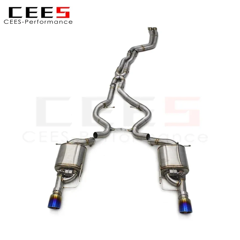 CEES Catback Exhaust System escape Exhaust Pipe Muffler Exhaust valve control For BMW 335/335i E90/E92/E93 N54 3.0T 2009-2013