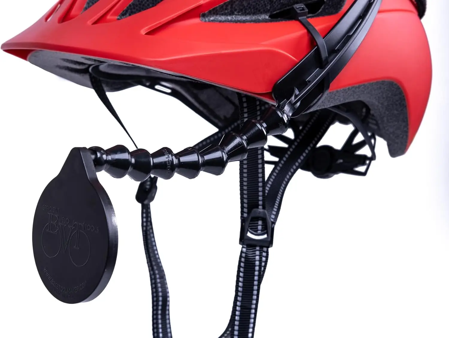 

Bicycle Helmet Mirror with 2.25" Wide View, Sturdy Anti-Vibration Design for Safe Cycling