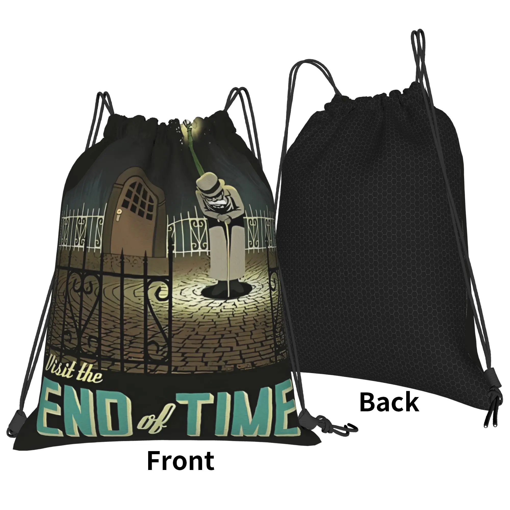 C-Chrono Trigger End Of Time Poster Portable Travel Drawstring Bags Riding gym Backpack gift Storage Backpacks