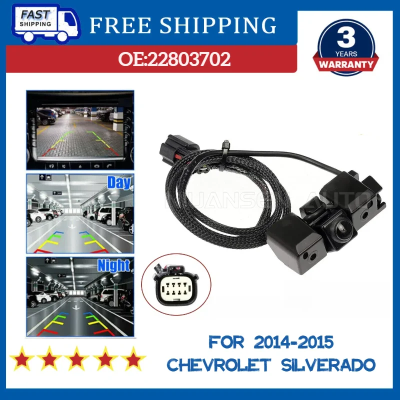 

22803702 Reversing Rear View BackUp Camera Parking Assist VCB-C209 For 2014-2015 Chevrolet Silverado 1500 GMC Sierra