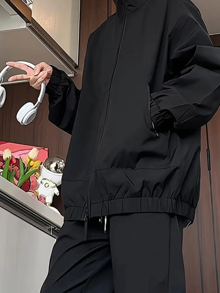 

Водонепроницаемая мужская куртка Bla Tee для весеннего альпинизма и спорта, с воротником-стойкой, в американском рабочем стиле, из полиэстера/нейлона, композитное волокно