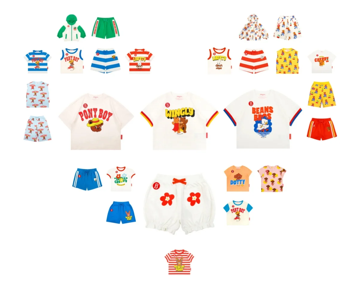 

2026 Coat Series New Short Sleeve Set Boys and Girls Full Print Shirt Shorts T-Shirt Casual Pants Children's Kindergarten Set