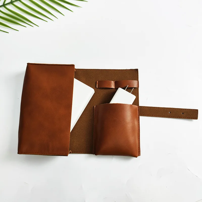 

Data Cable Bag Pu Charger Pouch Earphone Organizer 18* 23.5cm Protective Case For Tech Enthusiasts Travel Students