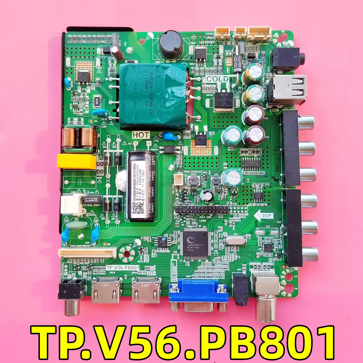 Testado LCD TV Motherboard, TP. V58.PB801, Funciona Bem