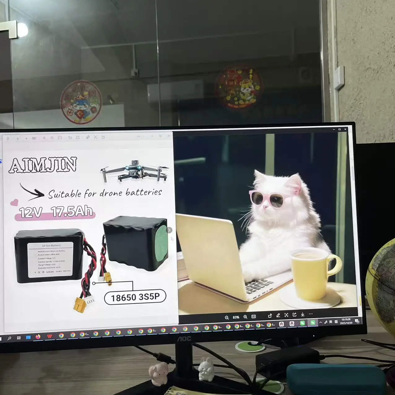 

12V lithium-ion type of unmanned aerial vehicle rechargeable battery pack 17.5Ah 3S5P uses a single battery 18650GA combinat