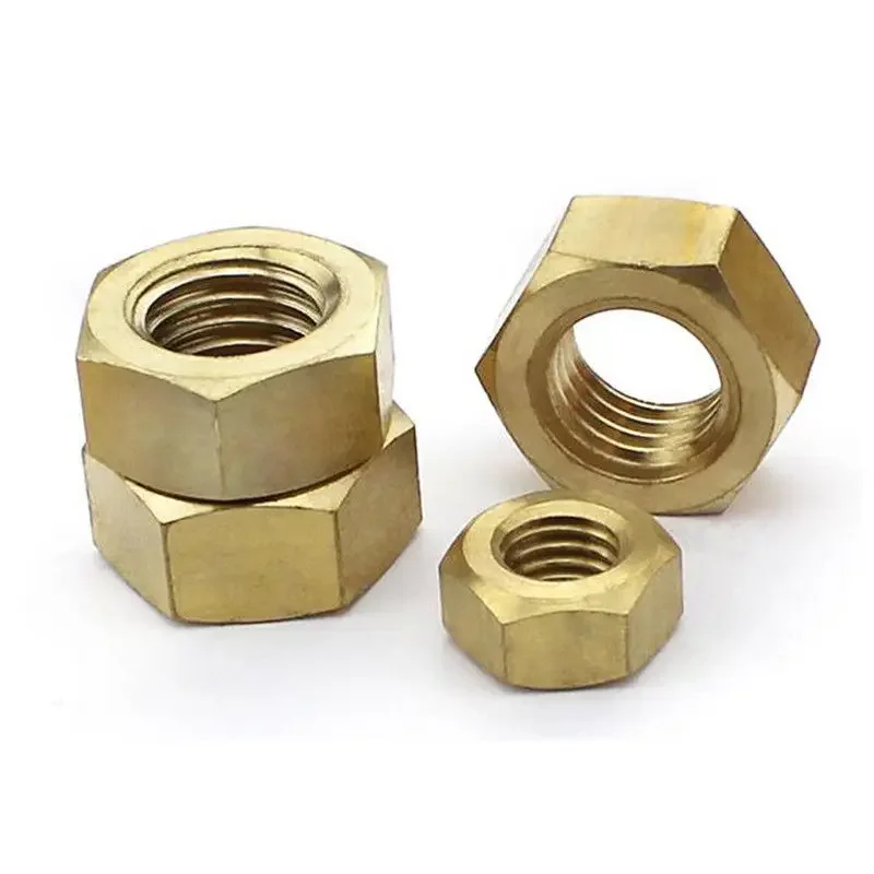 Dadi esagonali in ottone massiccio per viti M1.4 M1.6 M2 M2.5 M3 M4 M5 M6 M8 M10 M12 M14 M16 M18 M20 1-100 pezzi Dadi esagonali in lega di rame