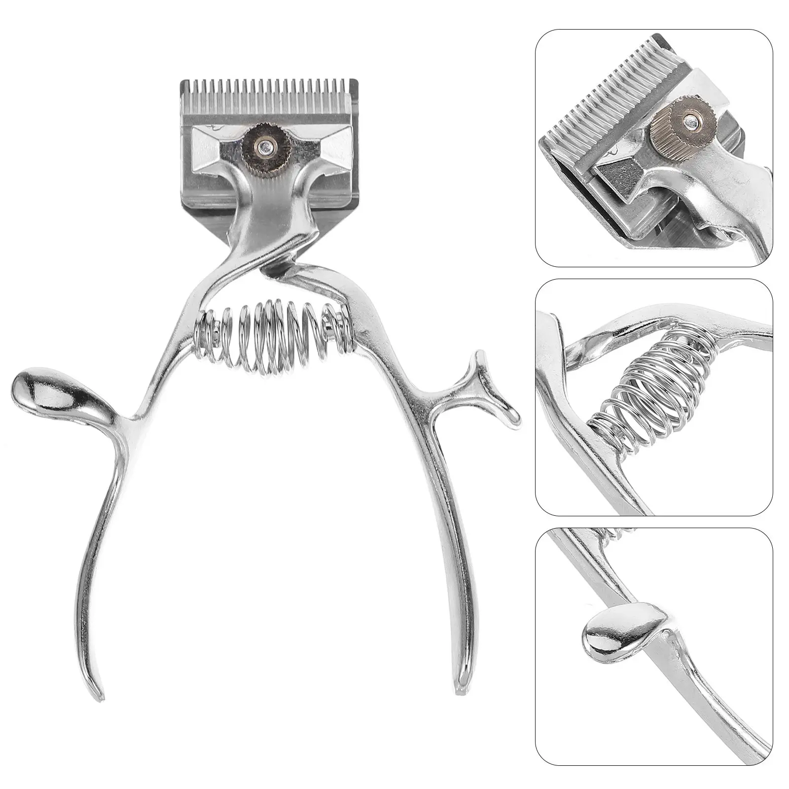 

Manual Hair Clipper Old Fashion Stainless Steel Non Electric Haircut Trimmer Silent Manual Haircut Tool Lightweight Classic Hair