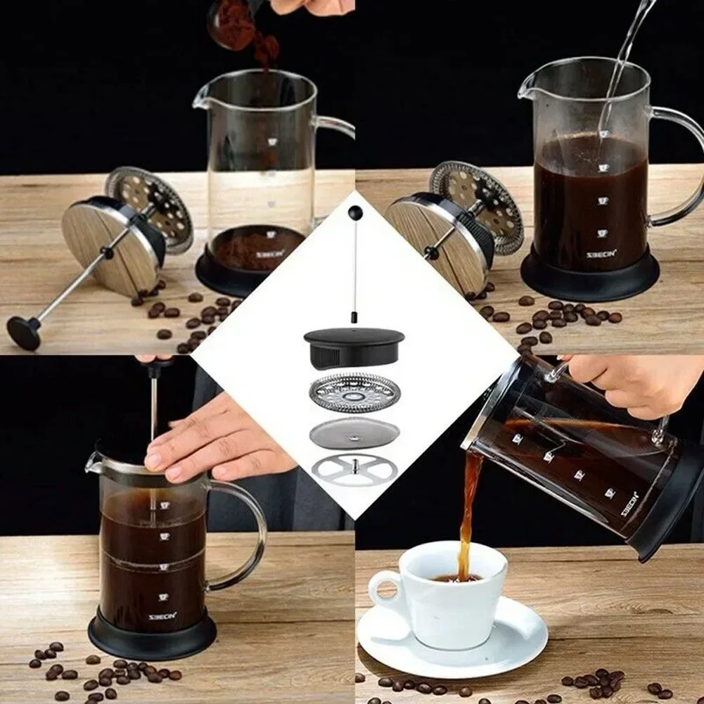 Filtro de café reutilizable, malla de filtro de café de acero inoxidable para prensa francesa, filtros para cafetera y té de alta calidad