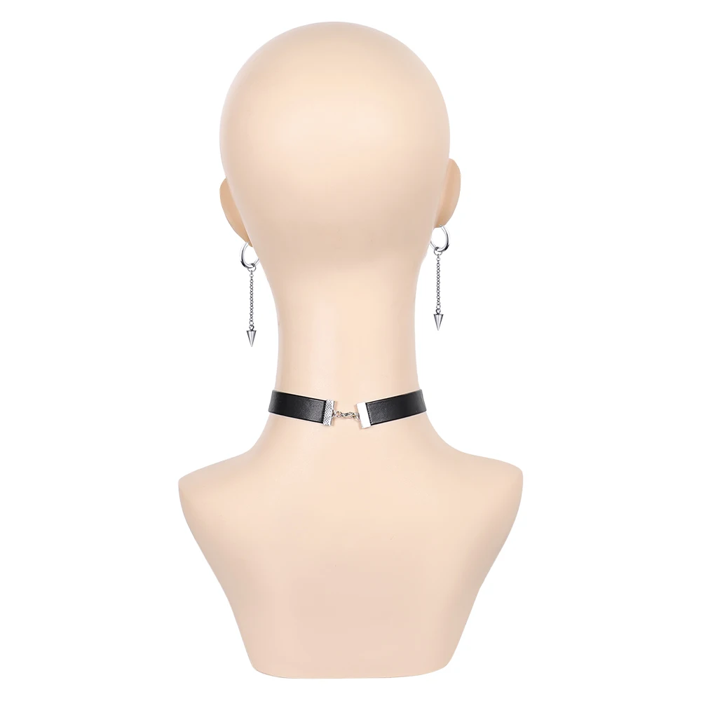 فانتازيا ميرا أقراط المختنق تأثيري مجوهرات الكرتون الشيطان هنتر من Disfraz زي اكسسوارات هالوين كرنفال الدعامة