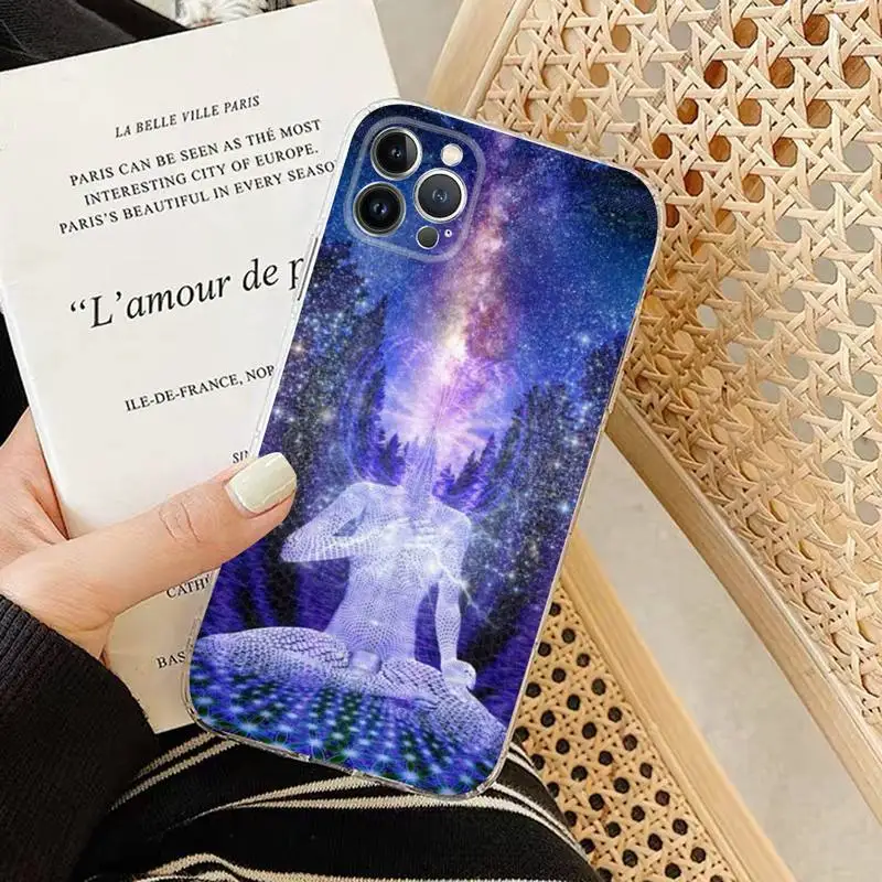 Mandala Chakra Insist Yoga Phone Case Silicone Soft for iphone 14 13 12 11 Pro Mini XS MAX 8 7 6 Plus X XS XR Cover