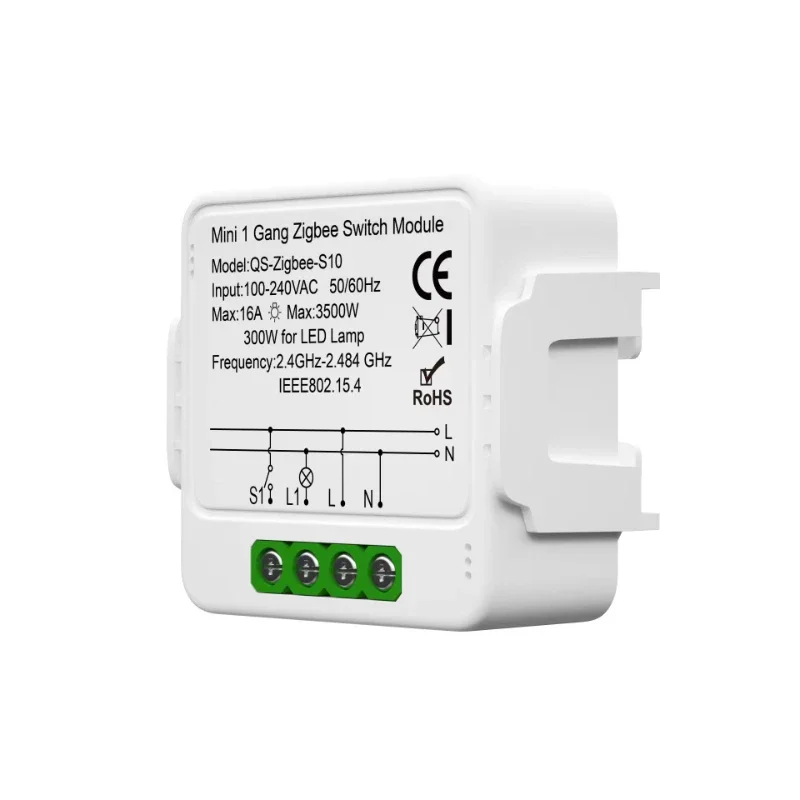 Zigbee switch 1/2/3 curtain switch module, zero fire intelligent  graffiti intelligent switch