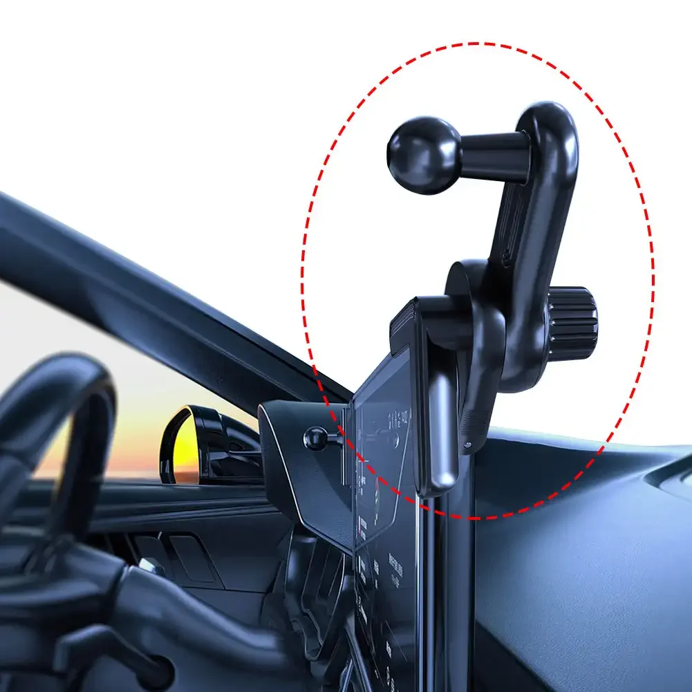 17mm Ball Head Base Car Central Control 90° Fixed Mobile Phone Brackets Navigation Screen Holder Mount Automobile Fixed Base