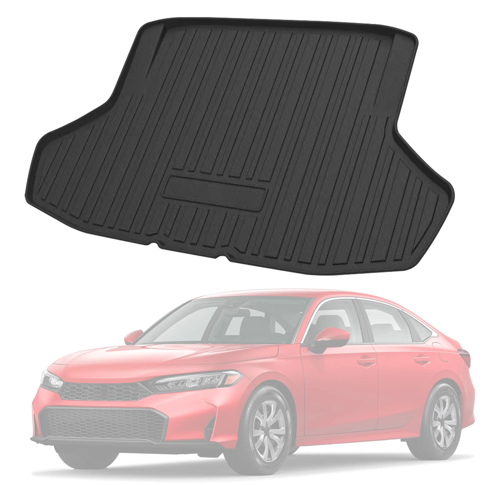 

Коврик в багажник для Honda Civic Sedan 2022-2025, всепогодная защита, TPE, автомобильные коврики