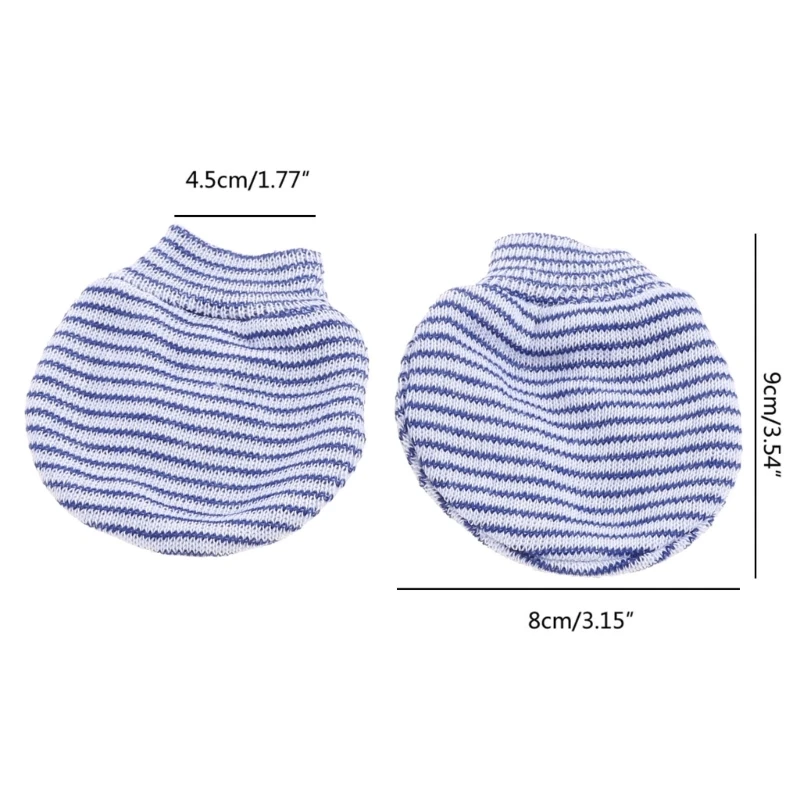 Новые детские перчатки против царапин, мягкие хлопковые варежки для новорожденных для защиты лица, царапин