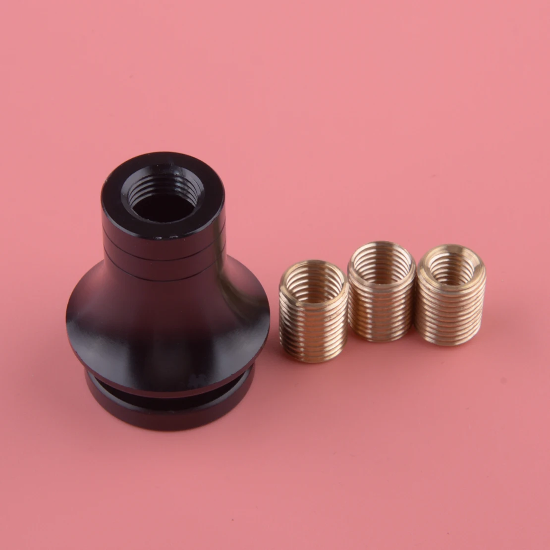 

Универсальная ручка переключения передач с резьбой M12x1,25, фиксатор багажника с 3 адаптерами, черный алюминиевый сплав