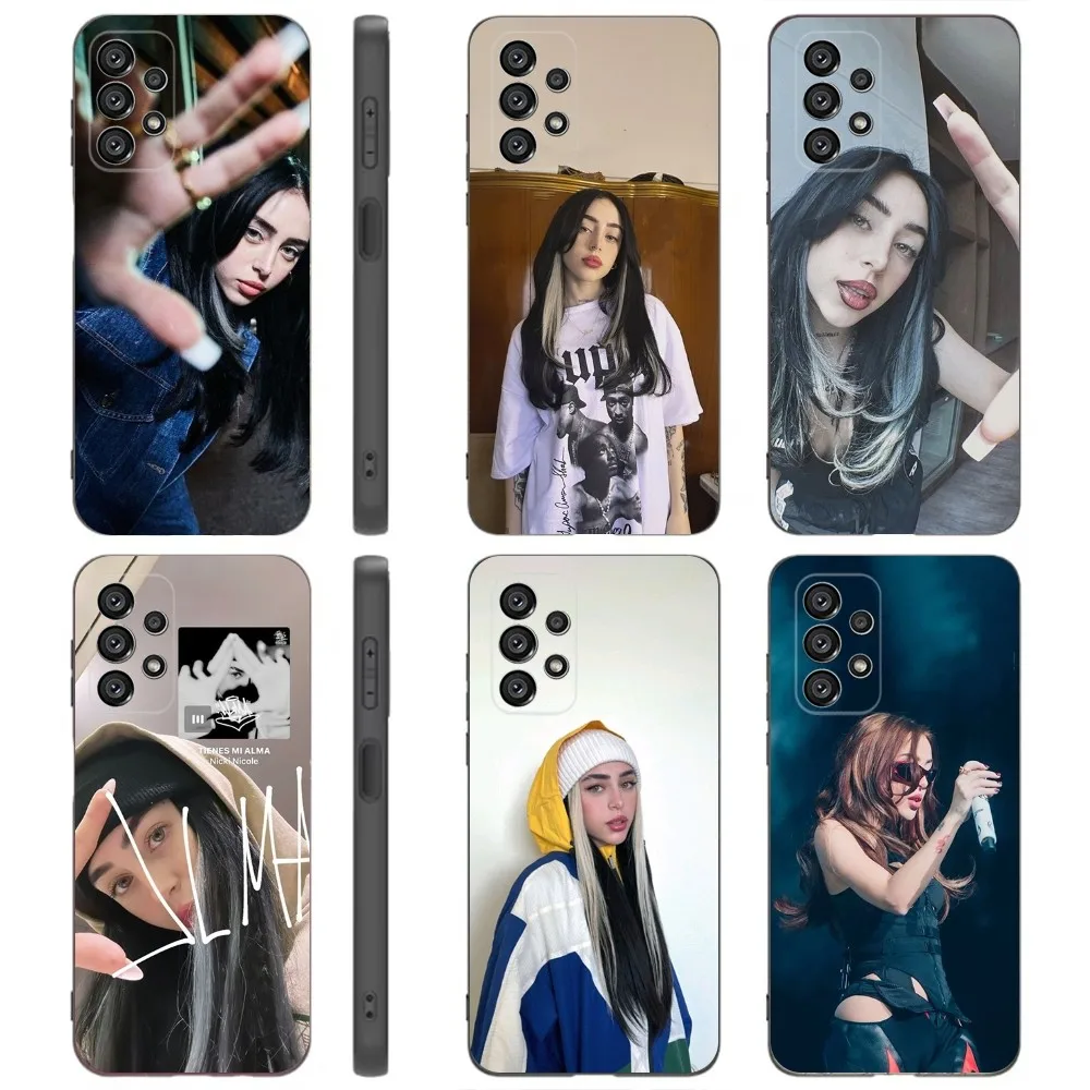 Singer N-Nicki Nicole   Phone Case For Samsung Galaxy A91,A80,A73,A72 ,A71,A53A52,A32 ,A31A22,A21s,A20,Black Cover