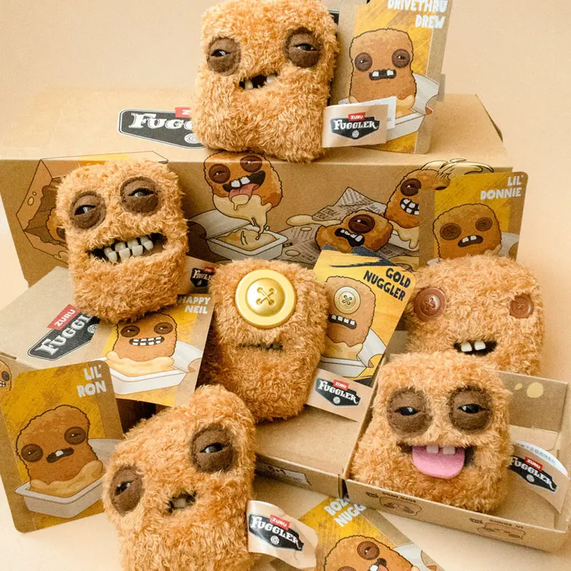 Originals Fuggler Fugg Nuggets Plush Keychain Blind Box Toys Funny Ugly Teeth Monsters Chicken Nuggets Stuffed Peluche Doll Gift - view 3