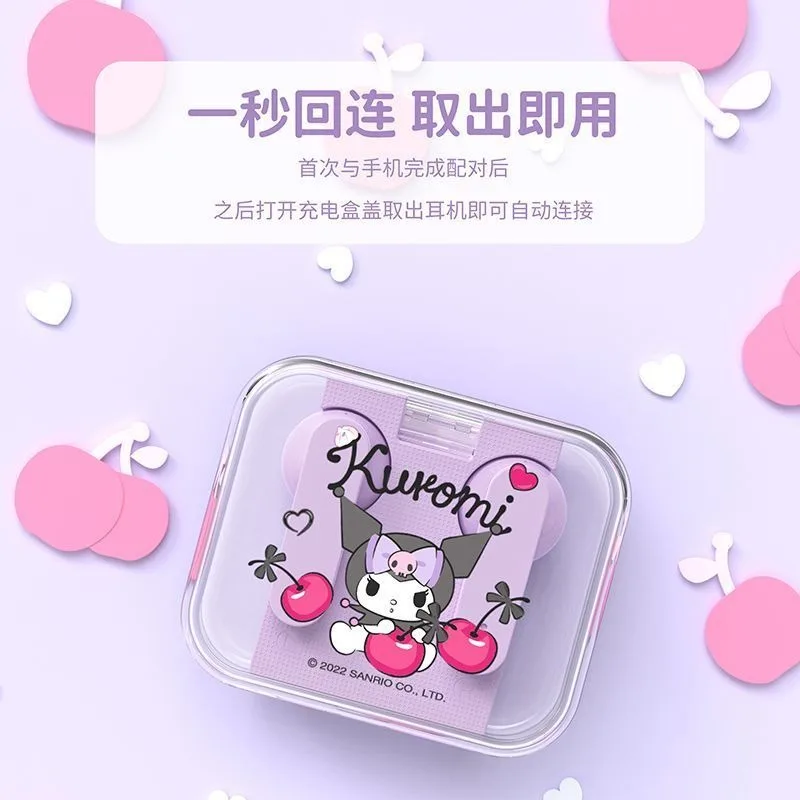 New Sanrio Cinnamoroll Kuromi My melody cute kawaii gift for girls noise-cancelling in-ear wireless Bluetooth headphones