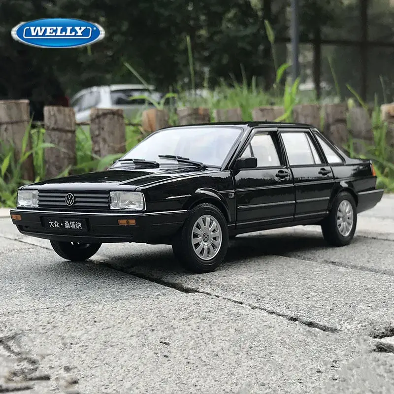 

Welly 1:24 Volkswagen Santana Alloy Car Model Diecasts Metal Classic Vehicles Car Model Simulation Collection Childrens Toy Gift