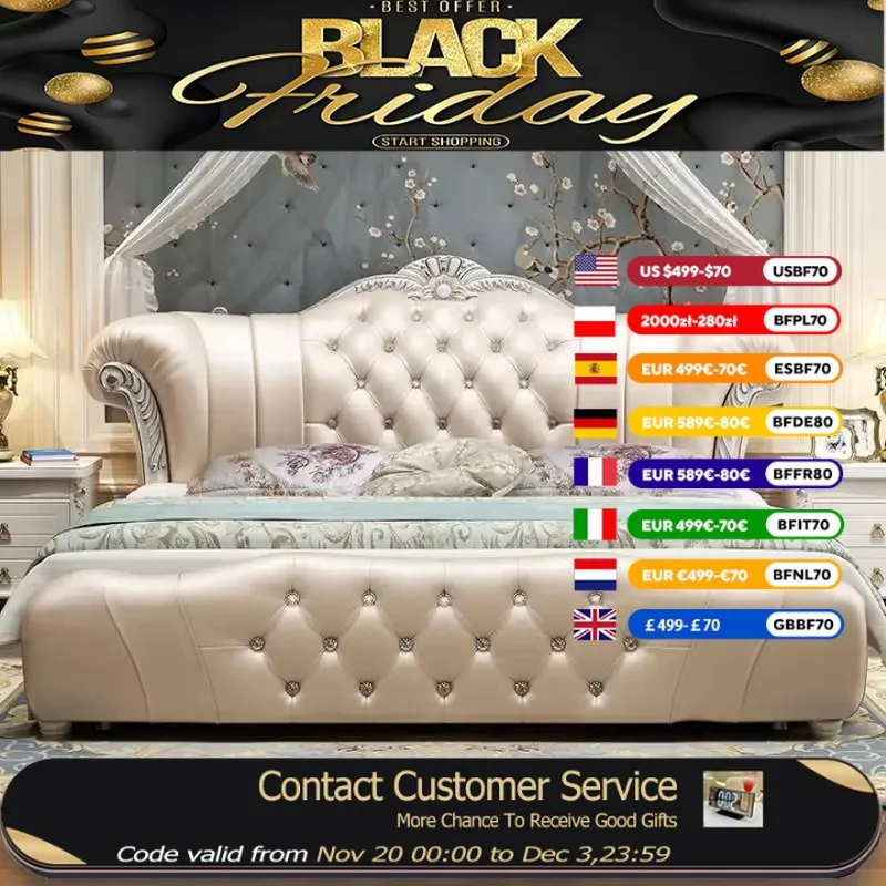 

Tall Headboard Double Bed Nordic Elegant Pretty Lit Pliable Bedroom Bed Frame Sets Nightstands Cama Casal House Accessories