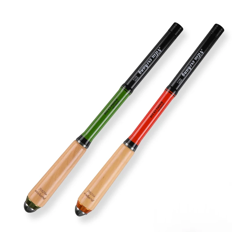 Caña de pescar telescópica de fibra de carbono para exteriores, caña de agua dulce ultraligera telescópica de 29,9 CM para adultos y niños de 1,3-2,1 m