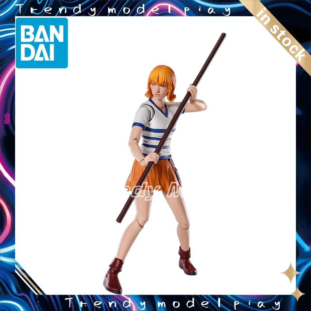 

В наличии оригинальные BANDAI S.H.Figuarts A Netflix серии Nami фигурки героев модель фигурки игрушки подарки коллекция украшений