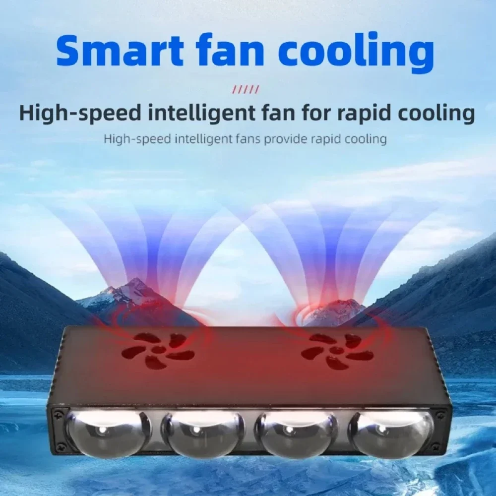 Car Grille LED Headlight Work Light Bumper Fog Lamps Projector Lens Mini Driving Light Auxiliary Lights For Motorcycle Carm 12V
