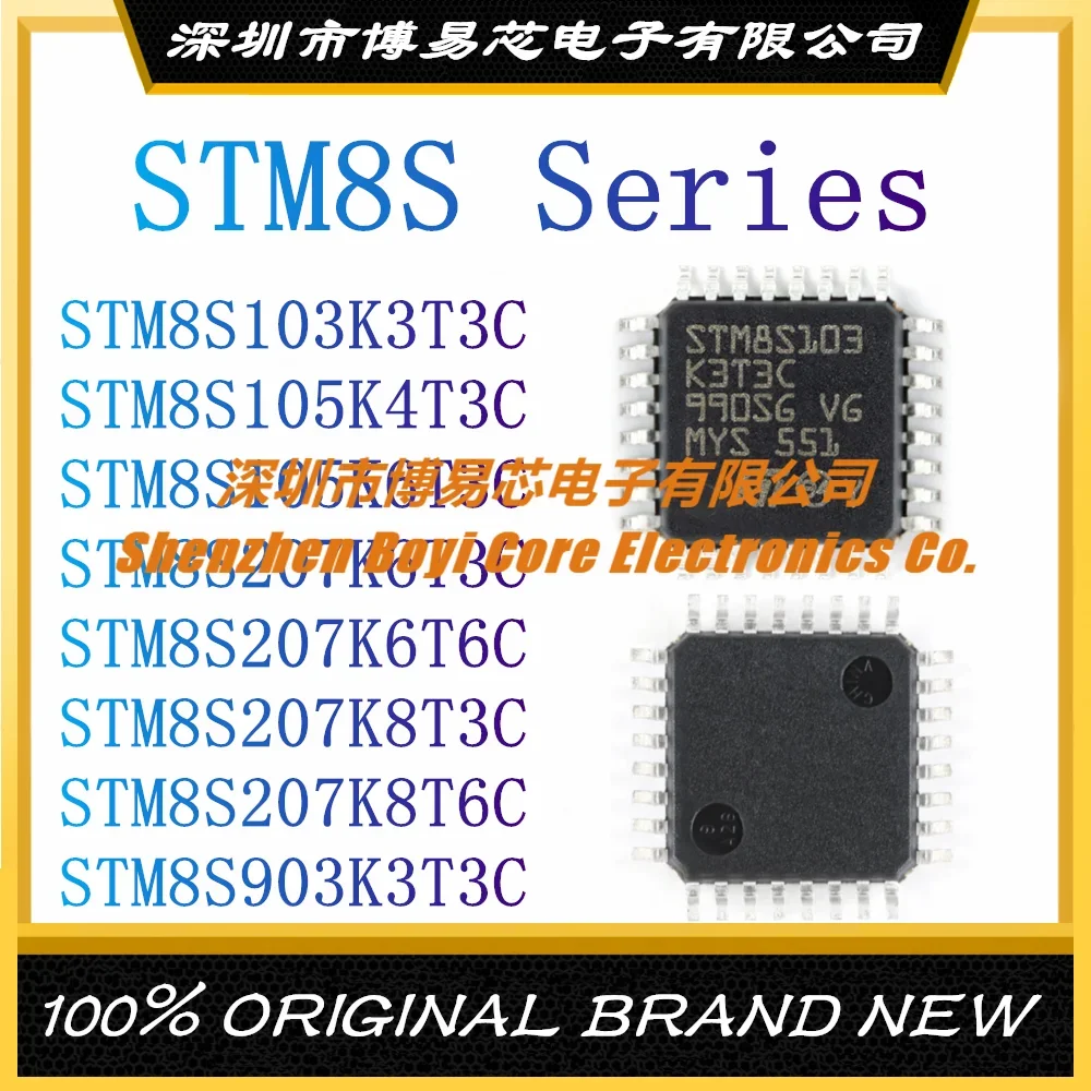 

STM8S103K3T3C STM8S105K4T3C STM8S105K6T3C STM8S207K6T3C STM8S207K6T6C STM8S207K8T3C STM8S207K8T6C STM8S903K3T3C New LQFP 32