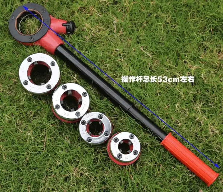 ชุดบานพับท่อชนิด 62 เครื่องทําน้ําอุ่นท่อเหล็กพลาสติก Die Light Pipe เครื่องบิดและเกลียว เครื่องมือเกลียวด้วยตนเอง