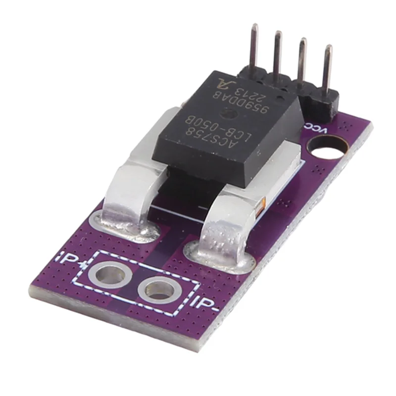 ACS758 ACS758LCB-050B Current Module Linear Hall Current Sensor PFF-T Current Detection 3-5V 50A Durable Easy To Use
