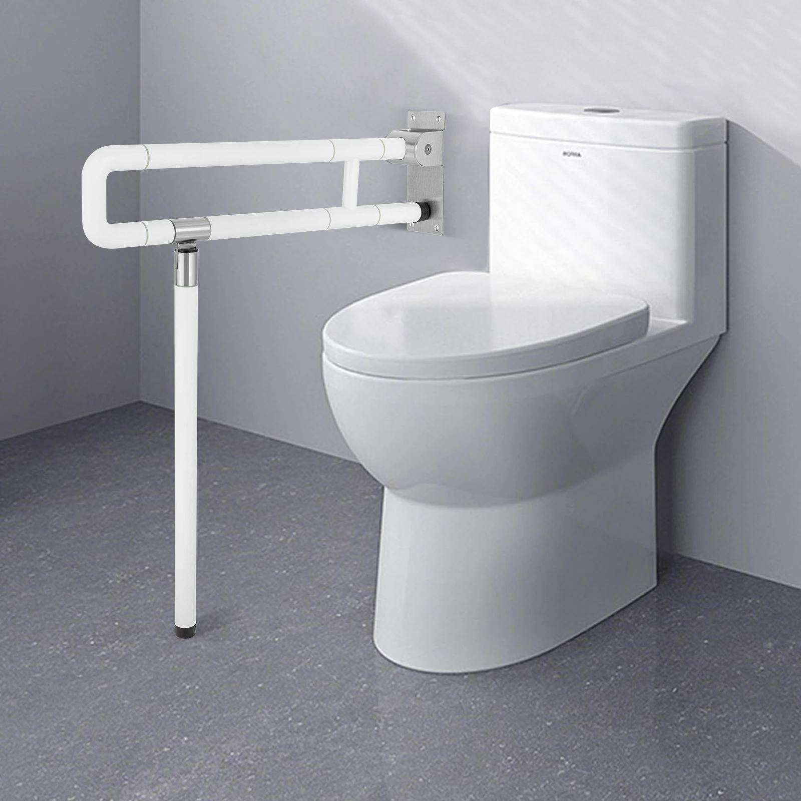 

Toilet Handle Disabled Toilet Grab Bar Wall Grab Bar Bathroom Stand Assist Toilet Holder Handle Foldable Maximum