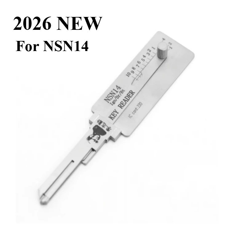 2026 NEW Lishi 2 in 1 Tool NSN14 KEY READER Classic Lishi NSN14 Key Reader/Decoder for Nissan FOR  Infiniti Ganzua Locksmiths