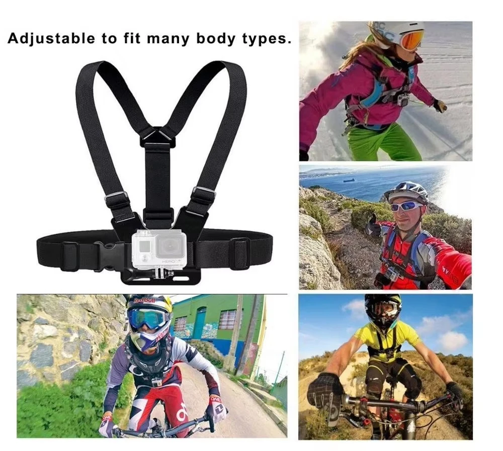 Adjustable Chest Mount Harness Compatible with Gopro Hero6/5 Black Hero 4 Silver AKASO EK7000 Vtin 4k APEMAN ODRVM 12 MP Action