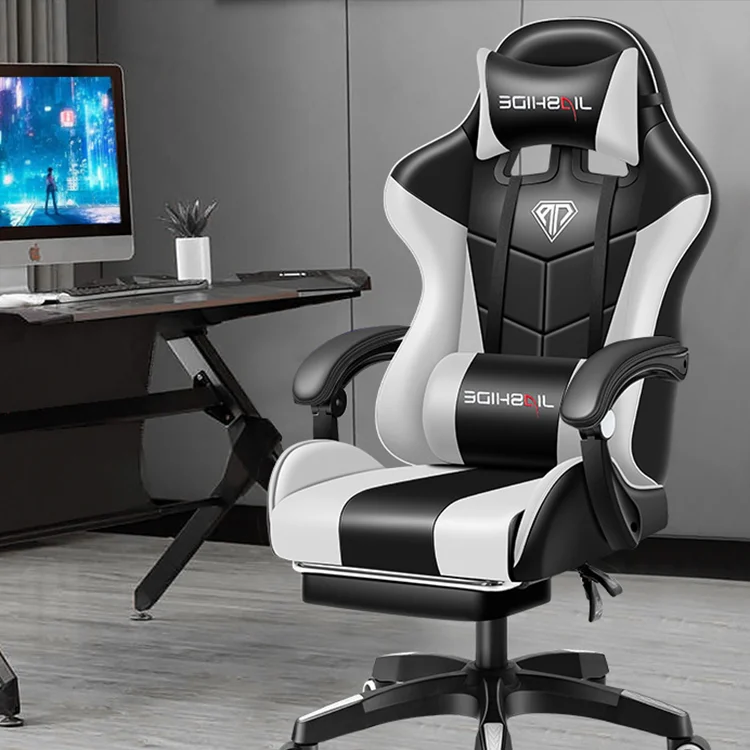 

High Quality Comfortable Ergonomic Reclining Leather PC Gaming Chair Modern Revolving Budget-Friendly Office Computer Chair