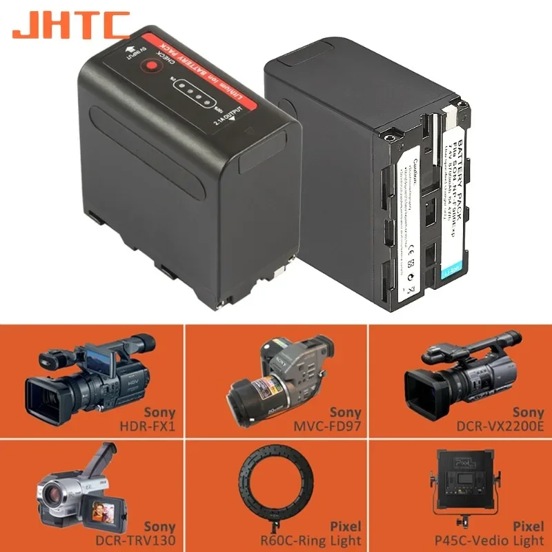 Аккумулятор NP-F980 8700 мАч для Sony NP-F970 NP-F960 NP-F930 NP-F550 NP-F570 NP- F750 Светодиодный аккумулятор Power Bank Зарядное устройство