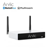 Arylic A30 + WiFi y Bluetooth 5,0 amplificador de potencia de sonido 30Wx2 Mini amplificador de Audio inalámbrico estéreo HiFi Multiroom Digital para el hogar