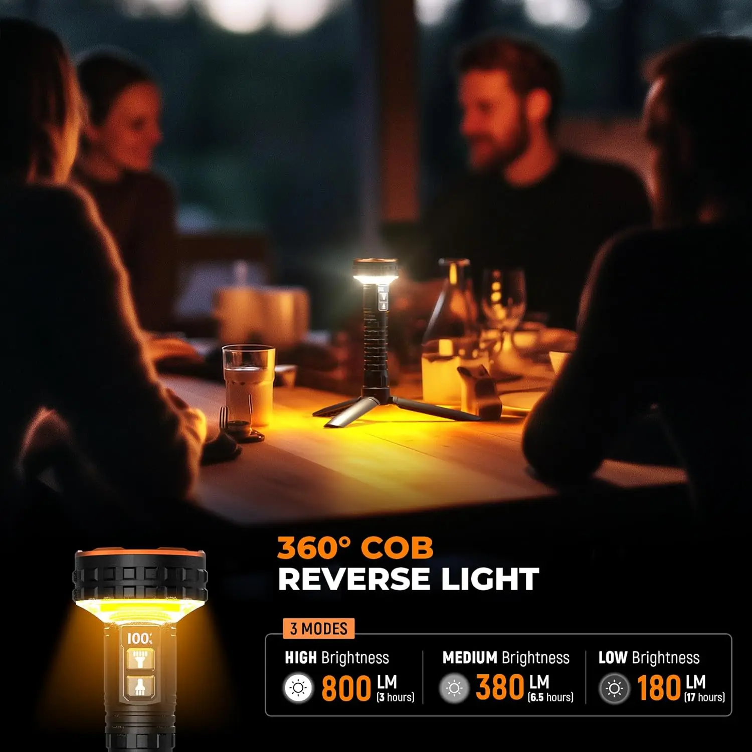 Linterna de luz fuerte para exteriores, recargable, ultrabrillante, de largo alcance, pequeña, portátil, duradera, luz Led