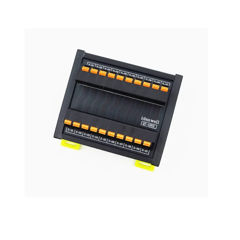 10 in 10 out plug-in terminal block quick connector junction box spring terminal power distribution board guide rail