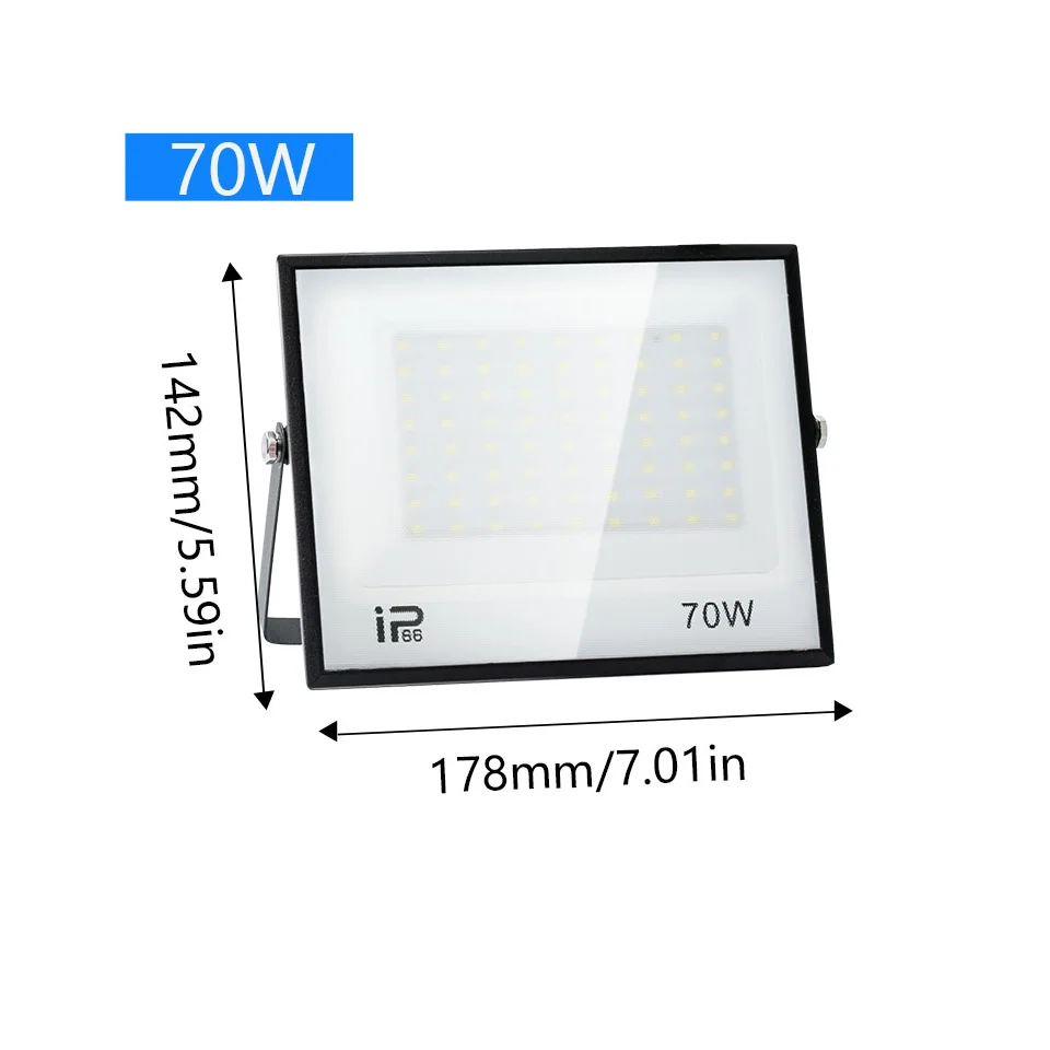 NONE LED Flutlicht Außenbeleuchtung 220V 110V Flutlicht Wasserdicht IP66 Reflektor Projektor LED Exterieur Fokus Scheinwerfer 6
