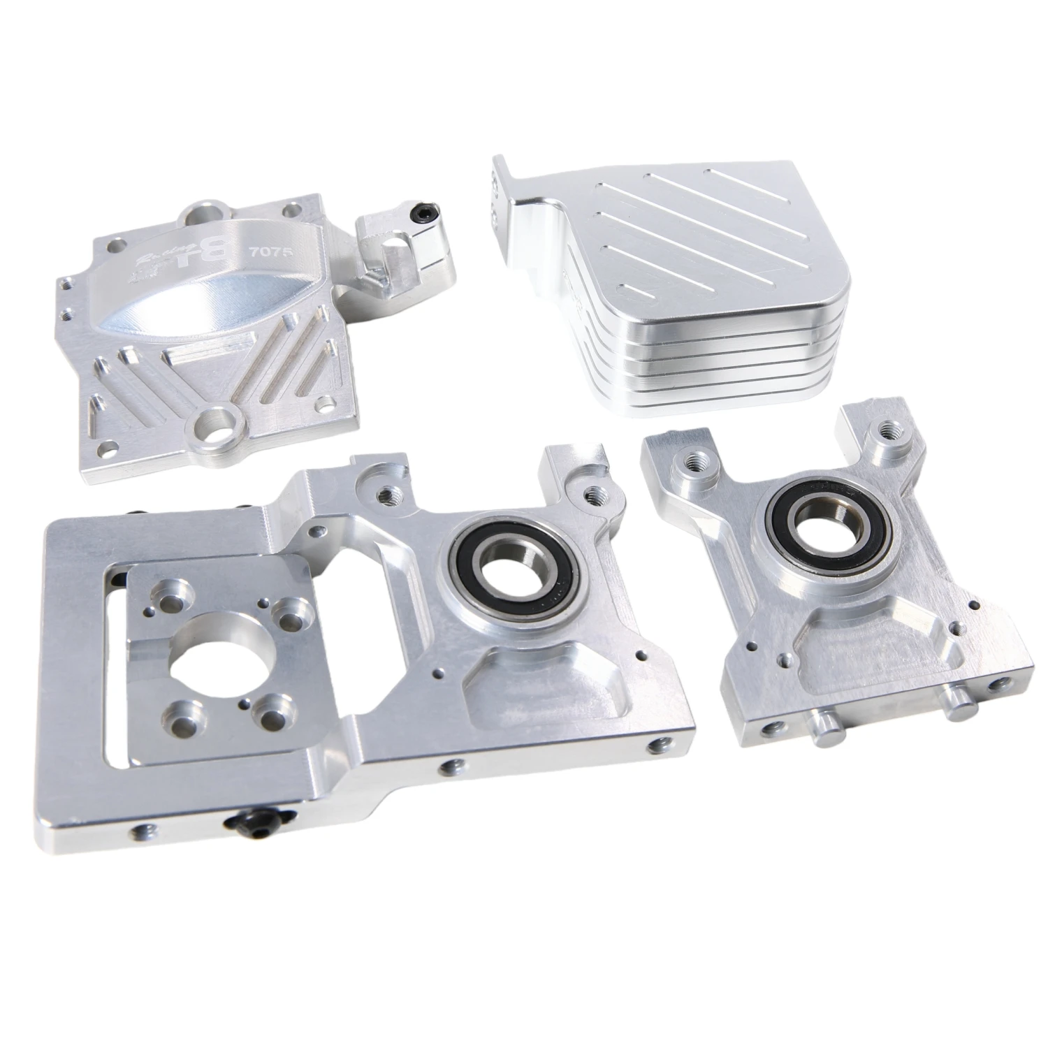 GTB Aluminum 7075 Motor Center Diff Mount w/ Gear Cover Top plate for 1/5 RC Car Losi DBXL-E V1.0 2.0 Upgrade Part