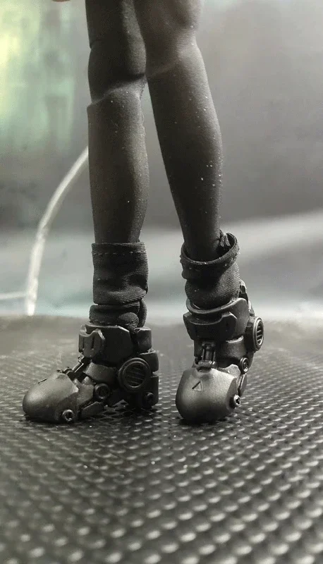 1/6 acessórios de soldado feminino modelo de sapatos blindados sólidos para figura de ação de 12"