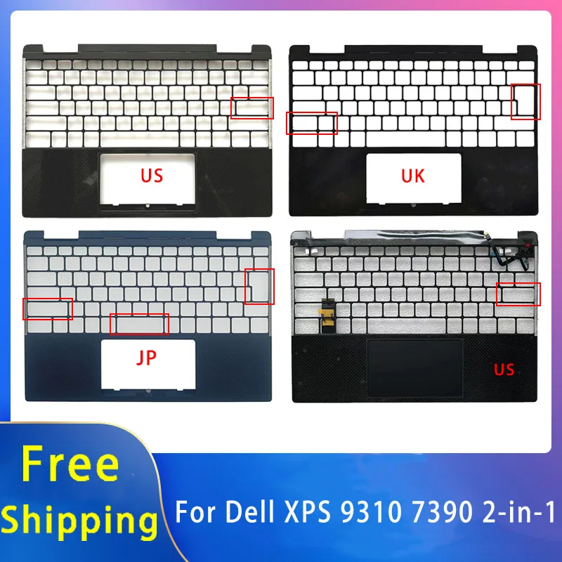 

New For Dell XPS 9310 7390 2-in-1;Replacemen Laptop Accessories Palmrest 045T4C 05VY5T 0RMRR9 US UK JP