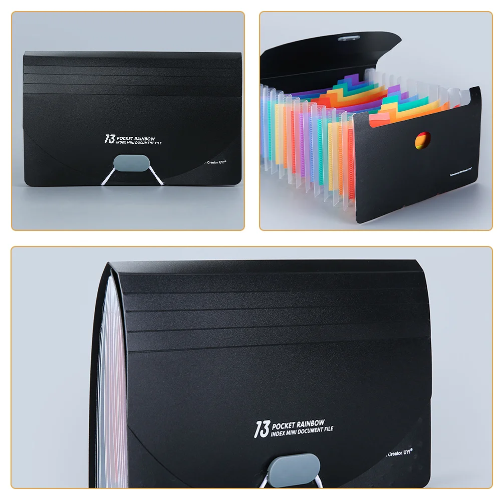 Папка-гармошка с несколькими отделениями A6, портативный держатель для документов для квитанций, бизнес-органайзер, расширяемый файл