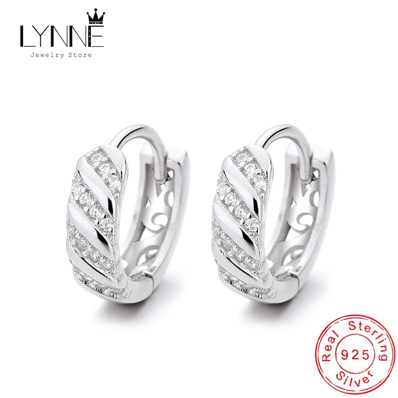 

New Punk Rock Hollow Out Twill Rhinestone Hoop Earrings Women&Men Jewelry 925 Sterling Silver Golden Unisexual Zircon Ear Circle