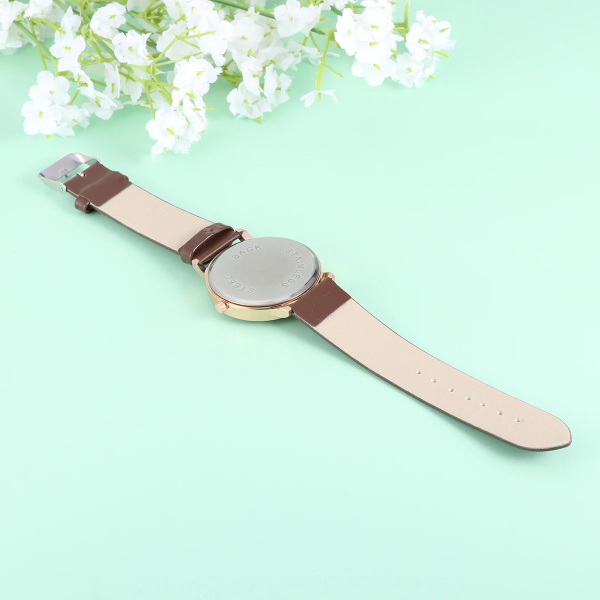 

Элегантные кварцевые часы с цифровым циферблатом для женщин, ремешок из искусственной кожи, коричневый водонепроницаемый дизайн, точные часы, корпус из сплава, подарок для