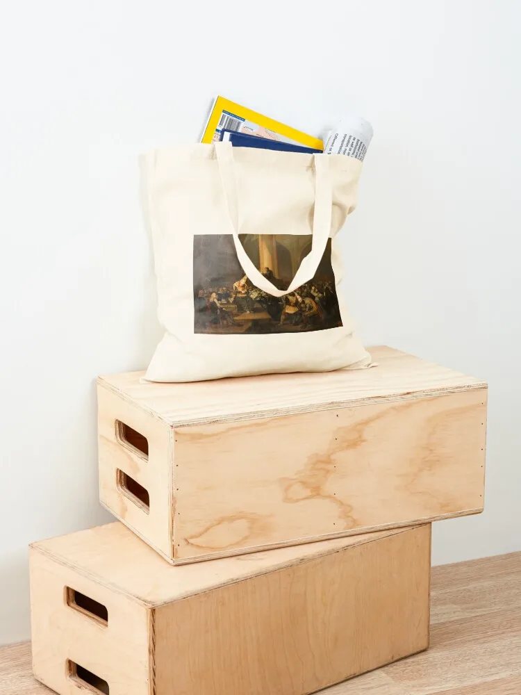 Escena de Inquisici?3n by Francisco de Goya (1808-1812) Tote Bag canvas tote hand bag Candy bags eco pack