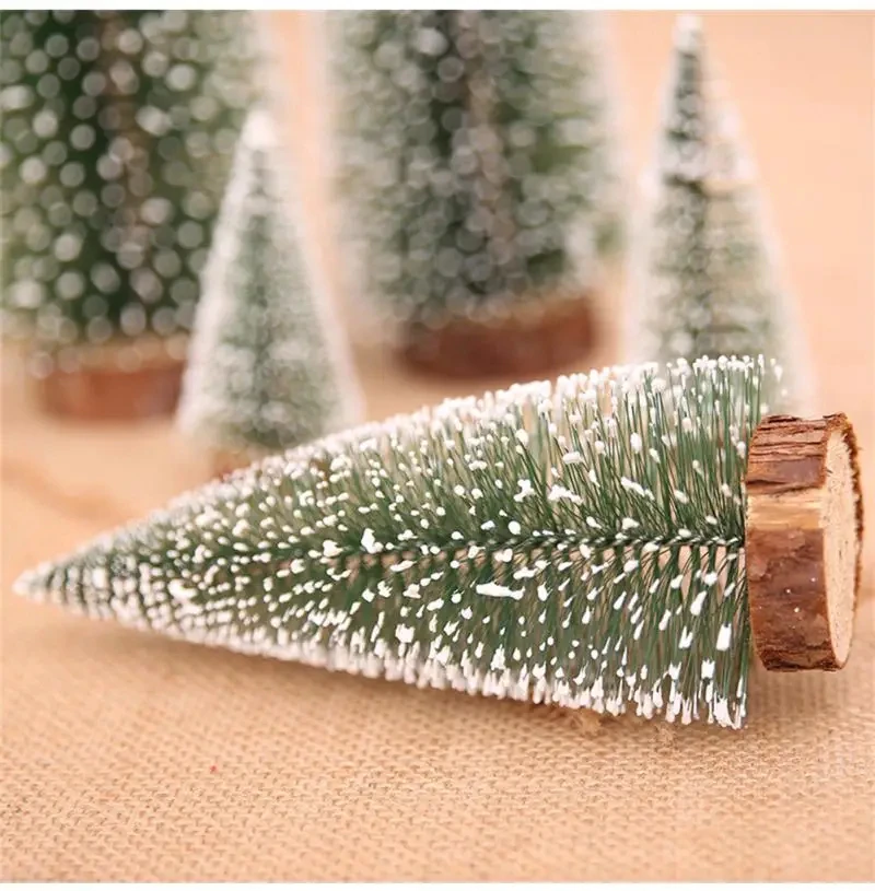 Weihnachts baum verziert mit Zedern kiefer auf Sisal seide kleiner Weihnachts baum Weihnachts schmuck Navidad