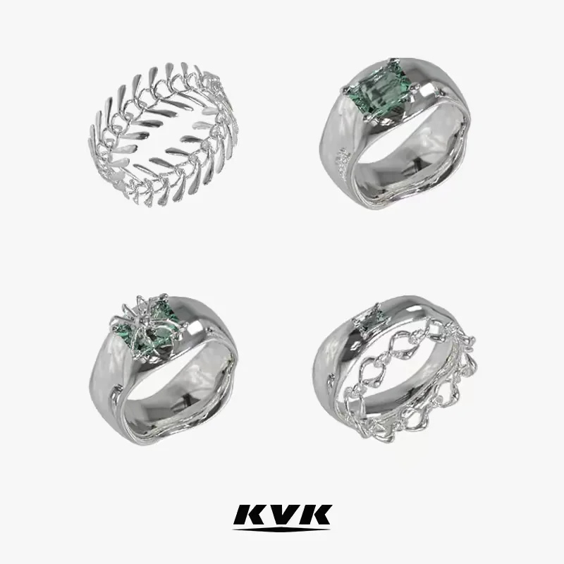 

KVK Ring and Bone Combo Ring Set [size 6]